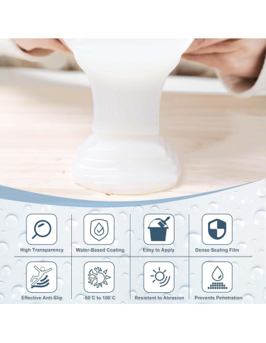 Sellador Impermeable Transparente 1L XUDOAI para Techo y Paredes