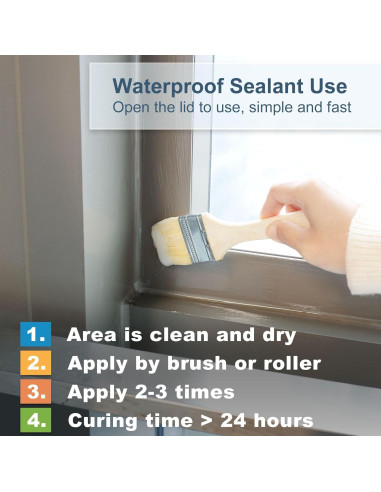 Sellador Impermeable Transparente 1L XUDOAI para Techo y Paredes