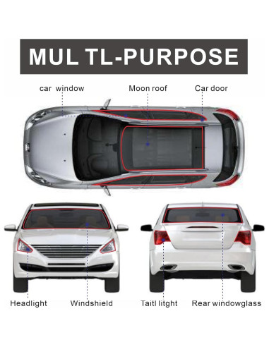 Cinta de Sellado de Butilo TZGP 4 m x 0.6 cm Impermeable
