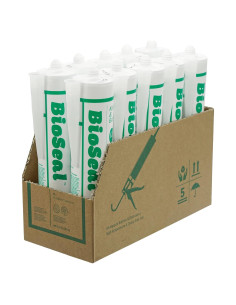 Sellador BioSeal 100% Silicona Translúcido 286g Cocina y Baño