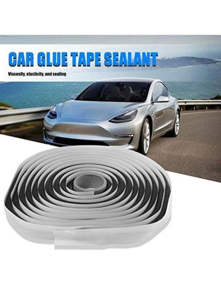 Sellador de Caucho Butilo Poweka 15ft para Faros y Parabrisas