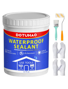 Sellador Impermeable Transparente DITUHAO 12 oz para Techos y Concreto