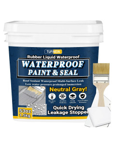 Sellador Impermeable de Caucho TUFINEIN 1.5kg Secado Rápido