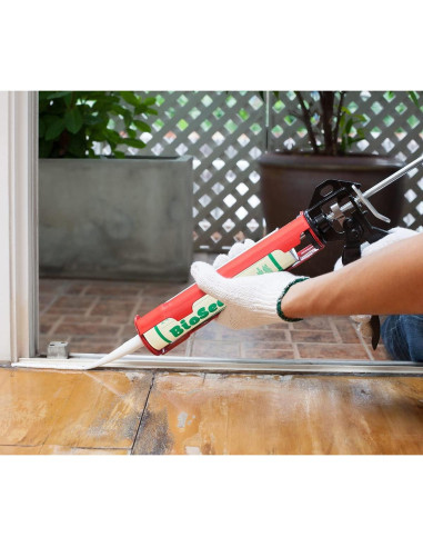 Sellador BioSeal 100% Silicona Translúcido 286g Cocina y Baño