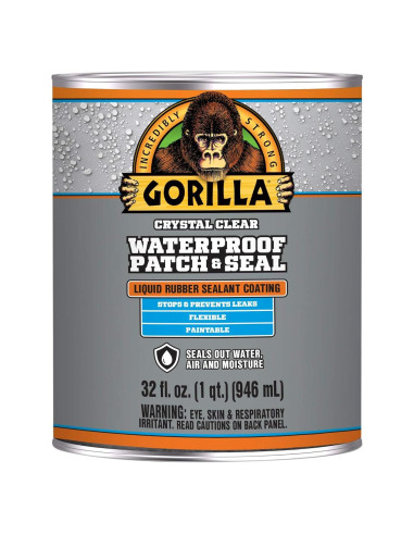 Sellador Impermeable Gorilla 32 Oz Transparente - Sella Agua y Aire