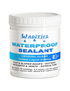 Sellador Impermeable Transparente Wadities 500g para Filtraciones