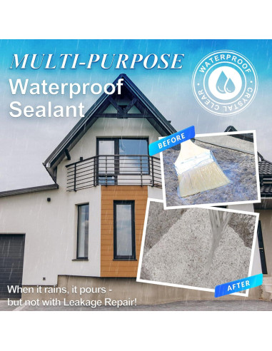 Sellador Impermeable Transparente Wadities 500g para Filtraciones