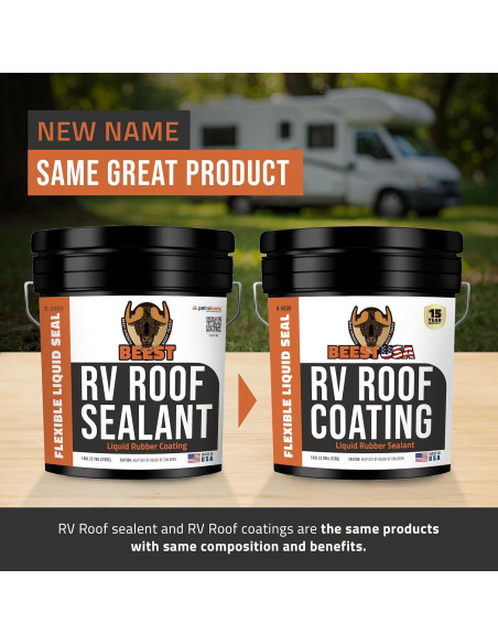 Recubrimiento de Techo BEEST RV Blanco 3.78L Sellador Elastomérico