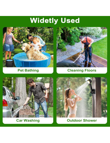 Ducha Portátil ZWJBSGY Camping 6000mAh 4 Modos 150-180 Min