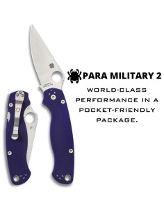 Cuchillo Plegable Spyderco Para Military 2 Azul Medianoche 8.89 cm 2