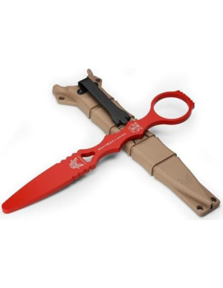 Daga de Entrenamiento Táctico Benchmade SOCP 176T Rojo 440C