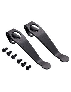 Clip de bolsillo de titanio hiSpkNix para cuchillos Spyderco