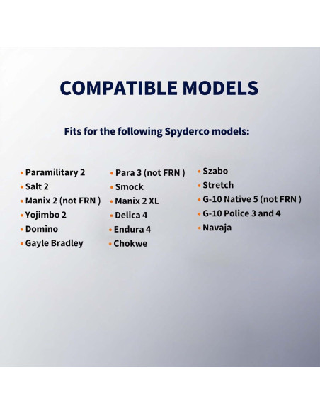 Clip de bolsillo de titanio hiSpkNix para cuchillos Spyderco