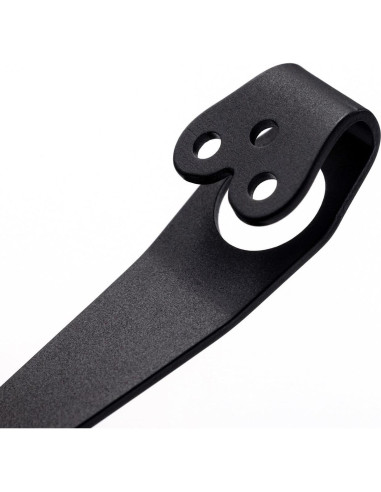 Clip de bolsillo de titanio hiSpkNix para cuchillos Spyderco