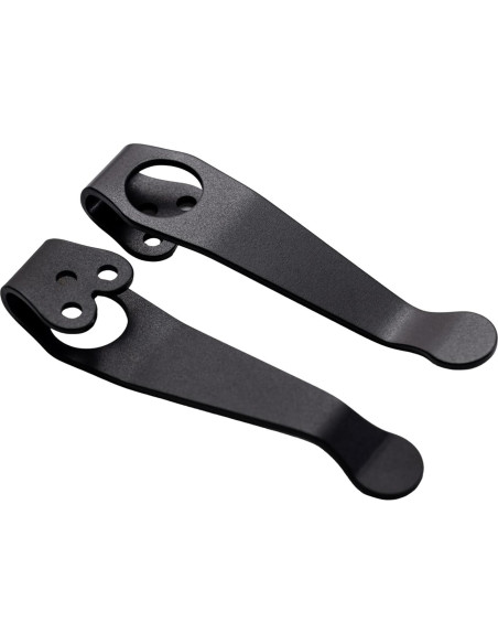 Clip de bolsillo de titanio hiSpkNix para cuchillos Spyderco