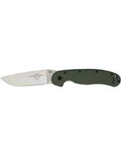 Cuchillo Carpeta Ontario Rat II Verde OD 7.62 cm Acero Inoxidable 2