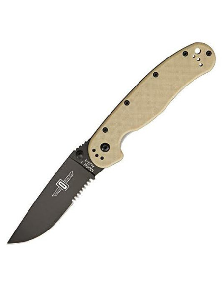 Cuchillo Plegable Ontario Knife Co. Rat 1, Acero AUS-8, 21.6 cm