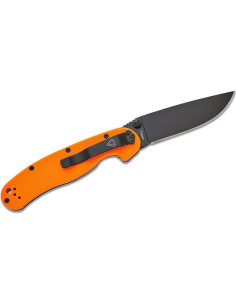 Cuchillo Plegable Ontario Knife Rat II Linerlock Naranja 2