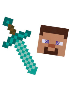 Disfraz de Minecraft Steve con espada y máscara - Disguise