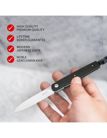 Cuchillo Boker Plus LRF Linerlock Negro 7.62 cm VG-10