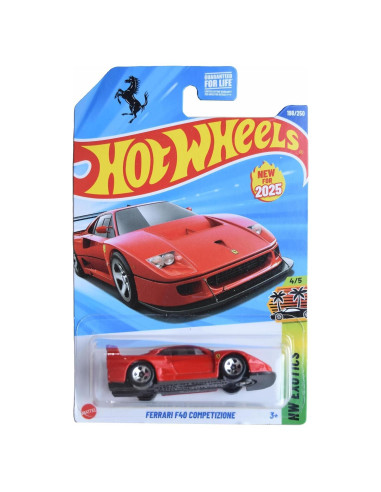 Hot Wheels Ferrari F40 Competizione 1:64 Mattel Rojo