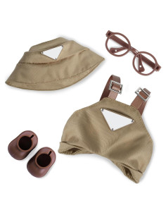 Conjunto de Ropa para Muñecas MOVOLIVI 17cm 4 Piezas Caqui