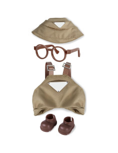 Conjunto de Ropa para Muñecas MOVOLIVI 17cm 4 Piezas Caqui 2