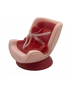 Asiento de Coche Labubu para Muñecas 17 cm - Rojo