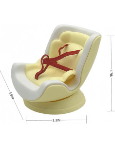 Asiento de Coche Labubu para Muñecas 17 cm - Rojo 2