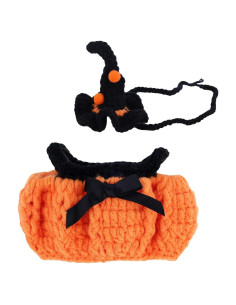 Ropa de Muñeca Halloween Goktvai con Falda y Sombrero 17cm