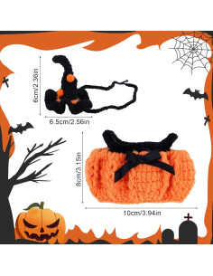 Ropa de Muñeca Halloween Goktvai con Falda y Sombrero 17cm 2