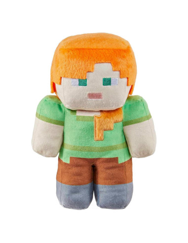 Juguete de Peluche Minecraft Mattel - Muñeca Suave Alex 20 cm