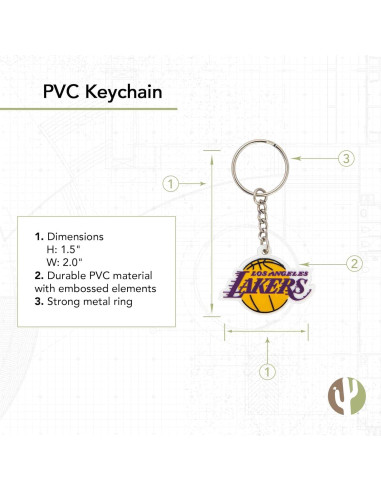 Llave de Llavero Los Angeles Lakers - Desert Cactus - PVC