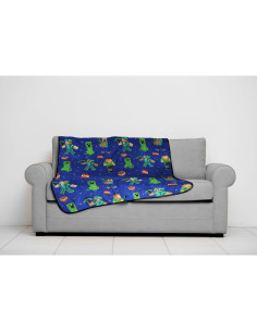 Manta de Peluche Jay Franco Minecraft 127x152 cm Azul Creeper 2