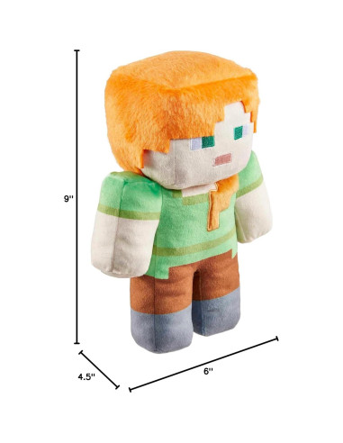 Juguete de Peluche Minecraft Mattel - Muñeca Suave Alex 20 cm