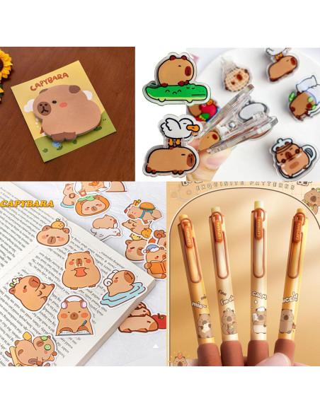 Estuche de lápices capibara con 10 compartimentos y regalo Estuche de lápices capibara con 10 compartimentos y regalo