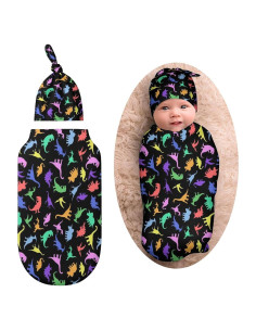 Manta de Arrullo para Bebé Milanoir Fun Dinosaur Black