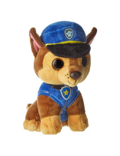 Peluche Patrulla Canina TY Chase 15 cm Ojos Brillantes