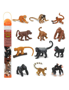 Safari Ltd. Simios y Monos TOOB - 12 Figuras Educativas