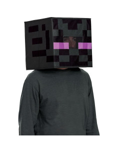 Máscara de Cabeza de Bloque Enderman Minecraft Disfraz 14+ 2
