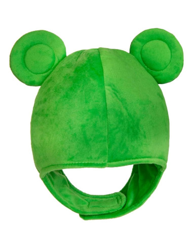 Gorro de Rana de Peluche Verde para Disfraz y Fiesta
