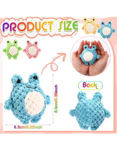 Juguetes de Rana de Peluche Liliful - 12 Pcs Coloridos 2