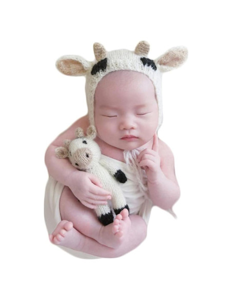 Conjunto de Fotografía para Bebés Vedory - Sombrero, Manta y Muñeca