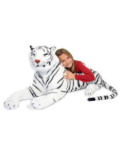 Tigre Blanco Siberiano de Peluche Melissa & Doug 165 cm
