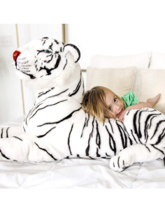 Tigre Blanco Siberiano de Peluche Melissa & Doug 165 cm 2