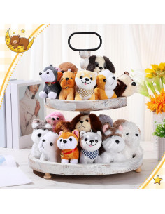 18 Perros de Peluche Mini Aoriher 12 cm Suaves y Lindos 2