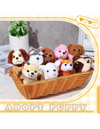18 Perros de Peluche Mini Aoriher 12 cm Suaves y Lindos