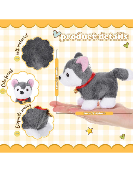 18 Perros de Peluche Mini Aoriher 12 cm Suaves y Lindos