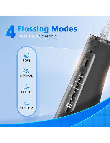 Irrigador Dental Inalámbrico Prooral 5025PRO 4 Modos IPX7