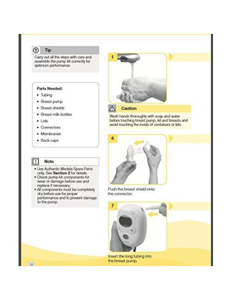 Kit de Piezas de Repuesto Medela Freestyle - Conectores y Membranas